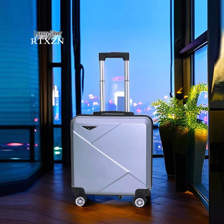 18" Carry-on Travel Suitcase with Universal Wheels and Lock, Sturdy Trolley Case for Students, 20" Version Available