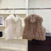 Fox hair back hair car strip fur vest women's short stand-up collar thin new coat moonlight fox hair vest
