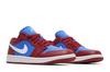 Jordan 1 Low Pomegranate Medium Blue (Women's)