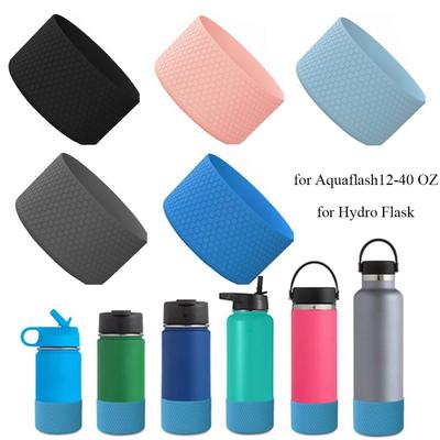 Silicone Bottle Bottom Sleeve Cup Accessories Anti-Slip Water Bottle Pad Heat Insulation for Aquaflash/HydroFlask 12-40 Oz