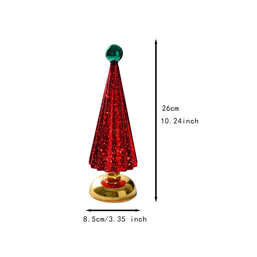 Christmas Tree Light Ornament Xmas Ornament Lighted Statue Festive Creative