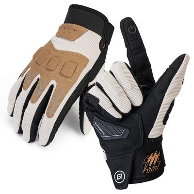 ROCKBROS Motorcycle Gloves for Spring and Smartphone for Outdoor Men and Women Size Summer, Protective, Compatible, Mesh, Breathable, Shockproof,