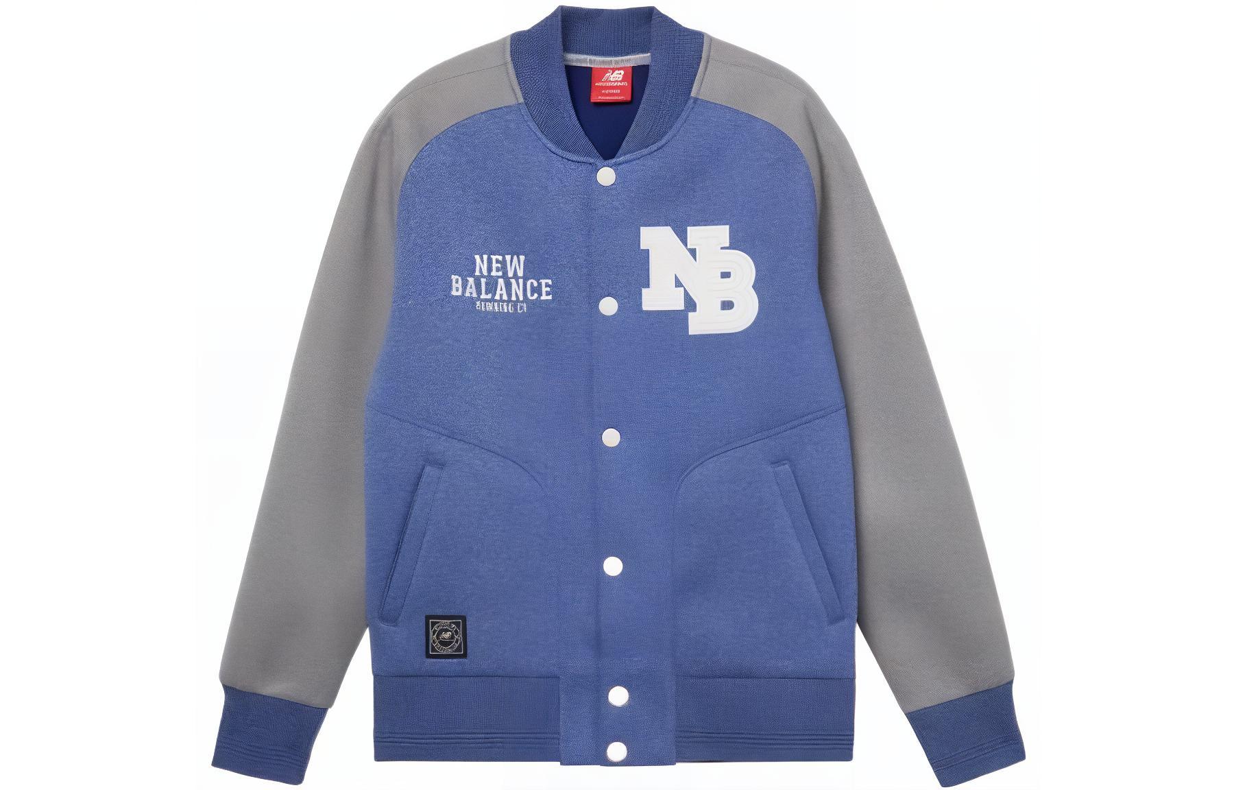 New Balance Jackets Unisex Blue V Neck Moderate Other AMJ61606-BNH L