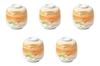 Set of 5 Kamogawa Mini Mushi Bowls X Cm Mini Mushi Reinforced Setomonohonpo [7.4 8.2 (130cc)] Bowls, Porcelain,