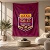 Decorative Tapestry,Queensland Maroons Printed Wall Art, Lightweight Wall Hanging For Bedroom Background