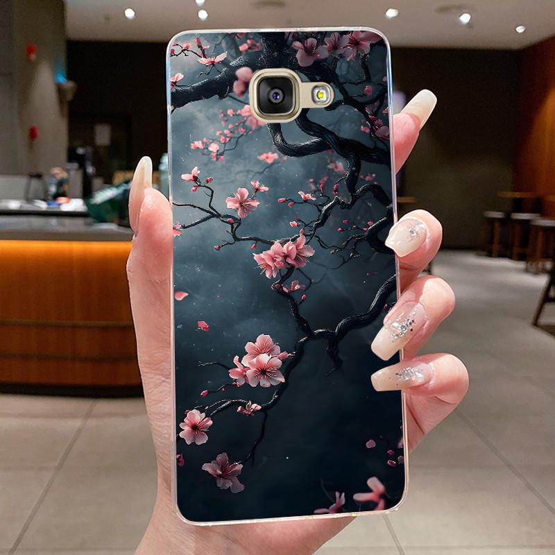 For Samsung Galaxy A5 2016 A3 2016 A7 2017 Case Flower Butterfly Soft Silicone Clear TPU Cover For Samsung A3 A5 2017 Cases Capa