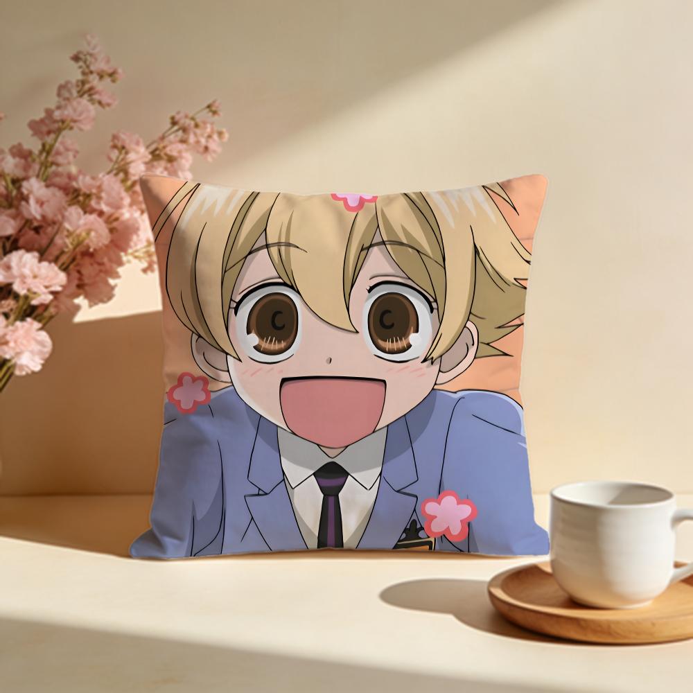 Stylish OOuran High School Host Cluber Cushion Cover Stylish Washable Pillow Cover Ideal for Couch Bedroom Car Decoration