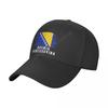 Baseball Cap Bosnia And Herzegovina Flag Cool Fans Wild Sun Shade Peaked Adjustable Outdoor Caps for Unisex Women