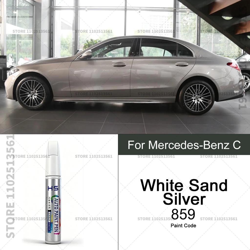 Car Paint Repair Pen Touch Up Scratch Remover DIY Auto Accessories For Mercedes-Benz C-Class Blue 896 970 White 702 Silver 859