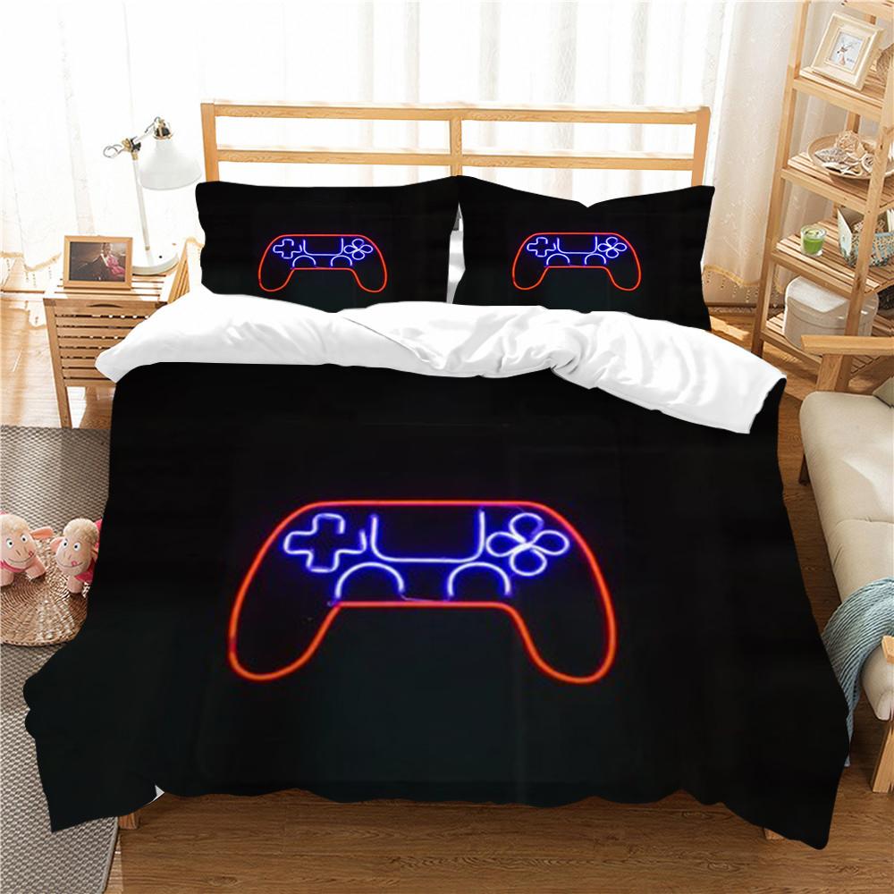 Bedding Cover Suit King Double Size Man Woman High Quality Bed Cover Set 3D Gamer Printed Creative Bedspreads