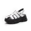 Roman Style Platform Sandals Women's Summer 2025 New Women's Sandals Casual Buckle Open-toe Fashion Solid Color Trendy Shoes