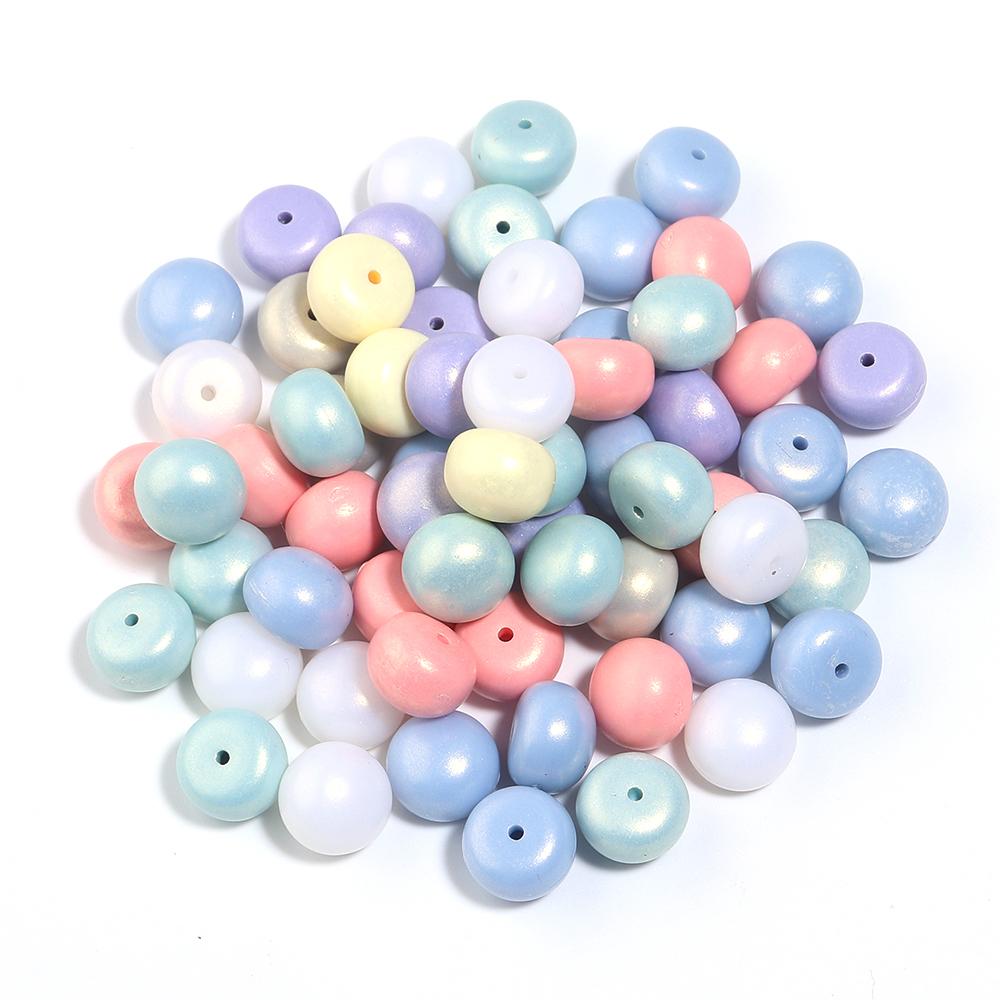 100pcs Acrylic Beads Mixed Macaron Color Star Heart Pumpkin Shape Loose Beads For Jewelry Making DIY Bracelets Keychain Supplies