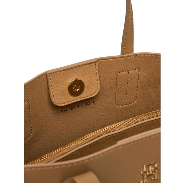 Bag Tommy Hilfiger Tommy Hilfiger Th Distinct Mini Tote AW0AW17192 Brown