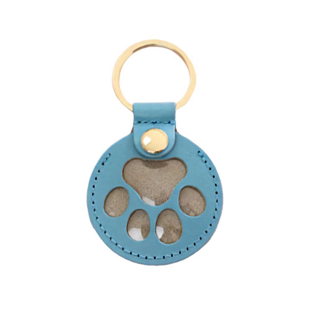 1Pcs Japanese Style Pet Hair Storage Leather Case Cat And Dog Commemorative Key Pendant DIY Name ID Card Creative