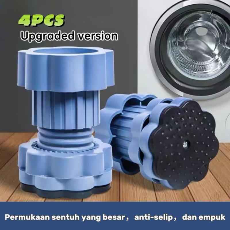 4Pcs Universal Heightening Pad For Washing Machine Base Shock-Absorbing Slip Base for Refrigerators Proof and Silent