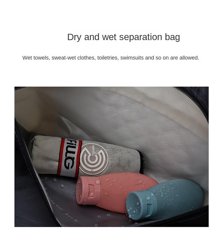 Travel Bag Rhomboid Dry And Wet Separate Sports Handbag Yoga Gym Bag