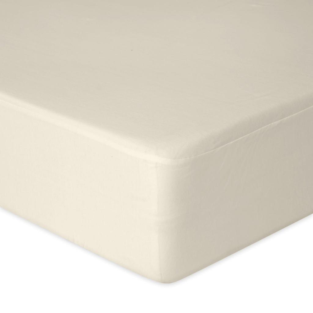 Prześcieradło jersey bambusowe 70x140x10 bamboo z gumą kremowe