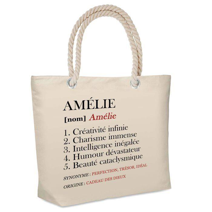 Sac de plage - PLANETEE - isotherme Amélie Définition - Coton naturel - Beige - Grande contenance