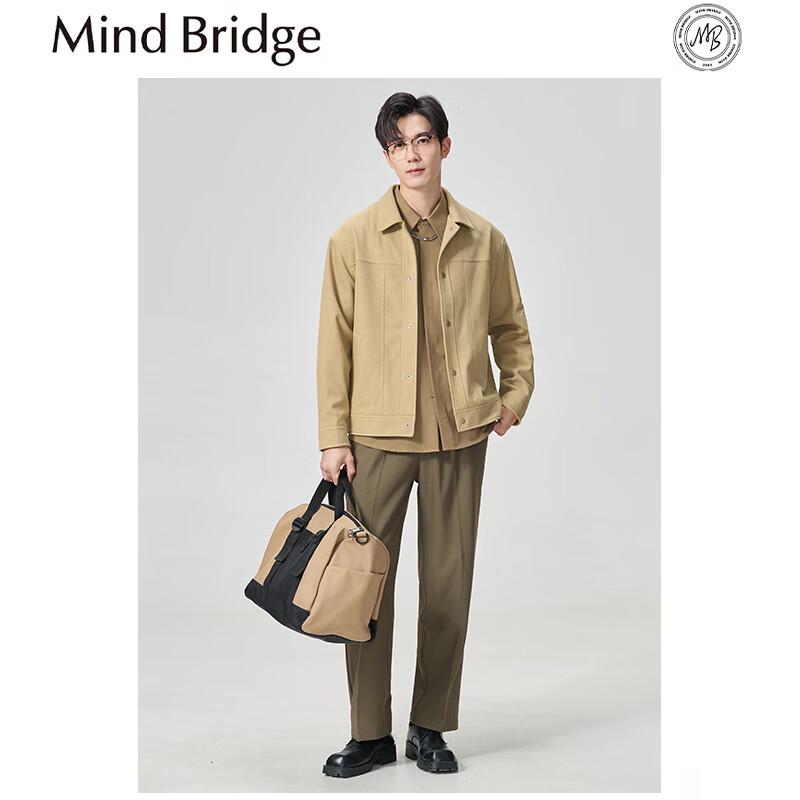 

Mind Bridge Men s Wrinkle-Resistant Textured Lapel Business Jacket L