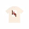 Supreme Logo Print BOX Crew Neck Short Sleeve Shirt Apricot S57