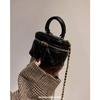 New textured mini rhombus chain bag trendy versatile shoulder messenger bag fashionable women's bag