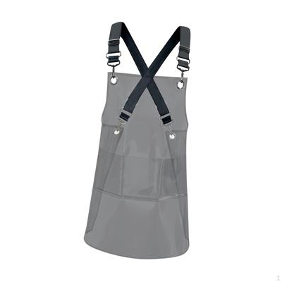 Transparente Schürze, ölbeständig, Kunst, Grillen, Grillen, Mode, Chef, verstellbarer Taillengurt auf der Rückseite