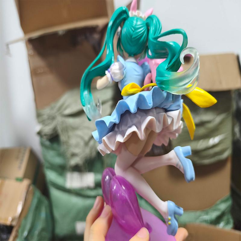 NEW Hatsune Miku Rody Wonderland Anime PVC Action Figurine AMP Fairy Tale Series Collectible Model Toy Birthday Gift for Fans