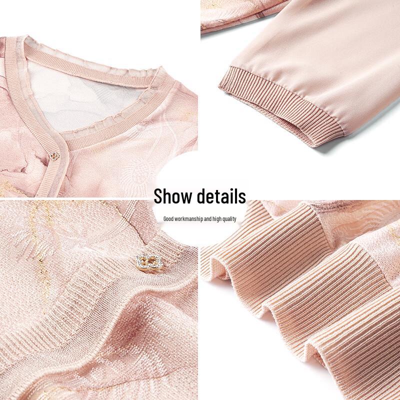 XUEXI Women s 2025 Summer Ice Silk Three-Quarter Sleeve T-Shirt XL