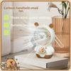 Usb Portable Cute Capybara Handheld Fan With 3speed Settings For Students And Office Use