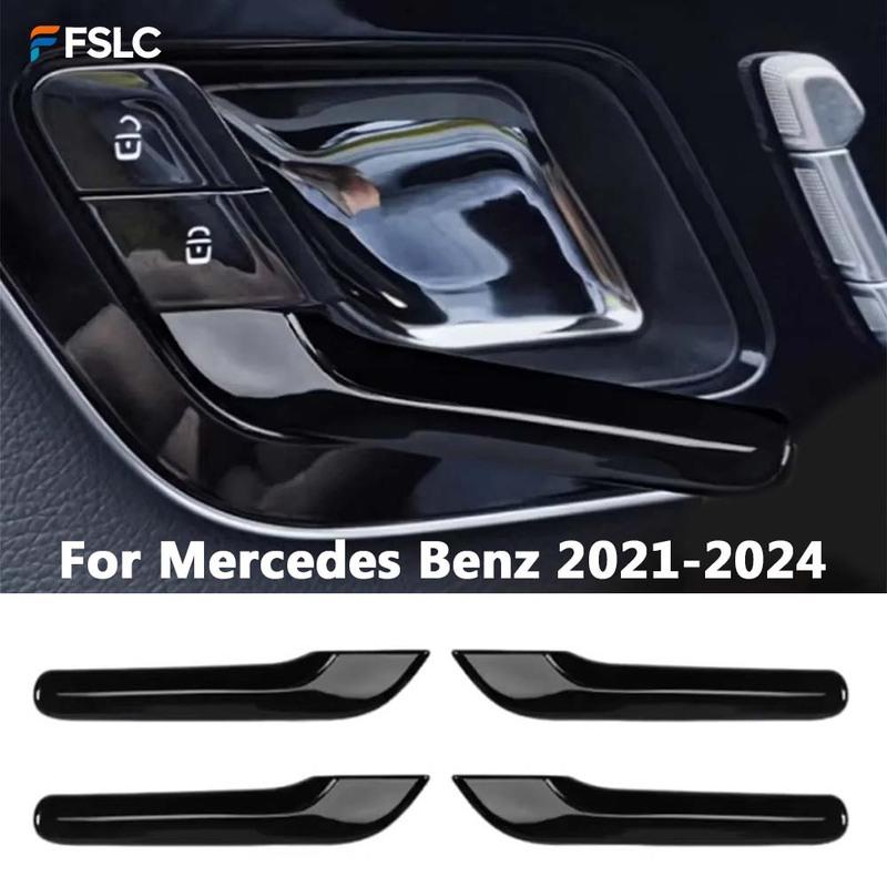For Mercedes Benz EQE EQS C E Class W206 W223 X254 W214 -2024 Door Inner Handle Cover Sticker Trim Accessories