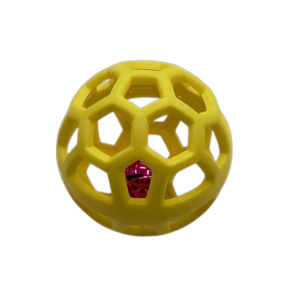 Interactive TPR Hollow Bell Ball for Pet Dog Training and Teeth Cleaning