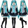 Women's Anime Cosplay Costume Full Set Vocaloid Style Uniform Skirt Suit Sweet Virtual Singer Cosplay Party Festival Outfit S-XXL