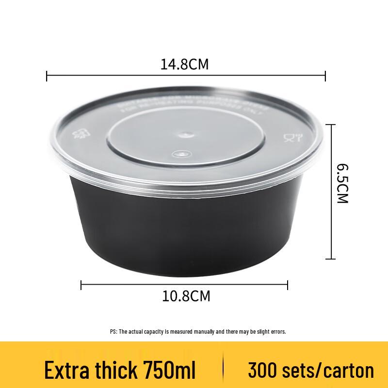 Disposable Round Takeaway Soup Bowls with Lids