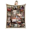 Book Printing Flannel Blanket Library Pattern Blanket Sofa Bedroom Nap Blanket Production Source