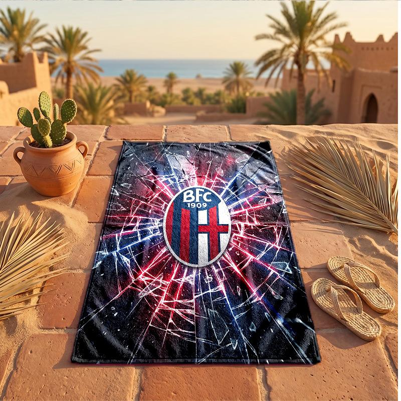 Bologna FC Print Mikrofaser Strandtuch Schnelltrocknend Saugfähig Großes Handtuch für Strand Schwimmen Reisen