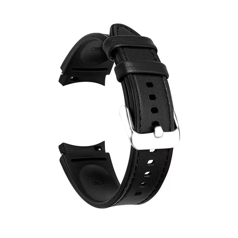 Applicable To Samsung Galaxy Watch6 Strap Leather Silicone Sticker Watch4th Generation 5th Generation 42/46mm Universal