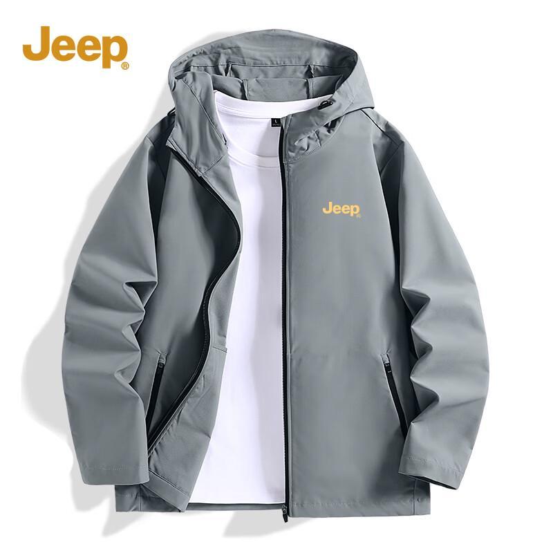 JEEP Men s Water-Repellent Hooded Jacket M