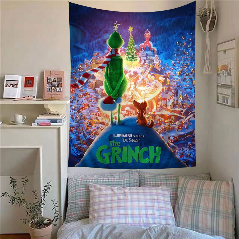 Film The G-Grinch C-Christmas Diy Wall Tapestry For Living Room Home Dorm Decor Wall Art Decor
