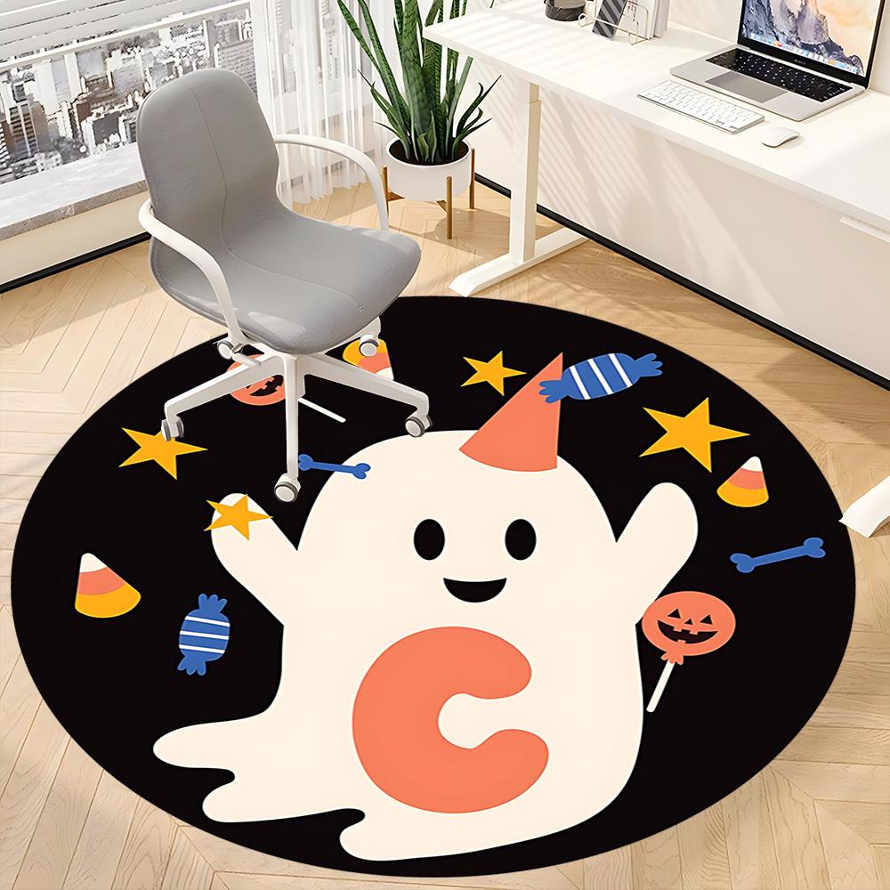 1PC Halloween Ghost Chair Carpet for Office, Indoor Non-Slip Washable  Carpet, Soft Comfortable Mat For Office Room yy250930191