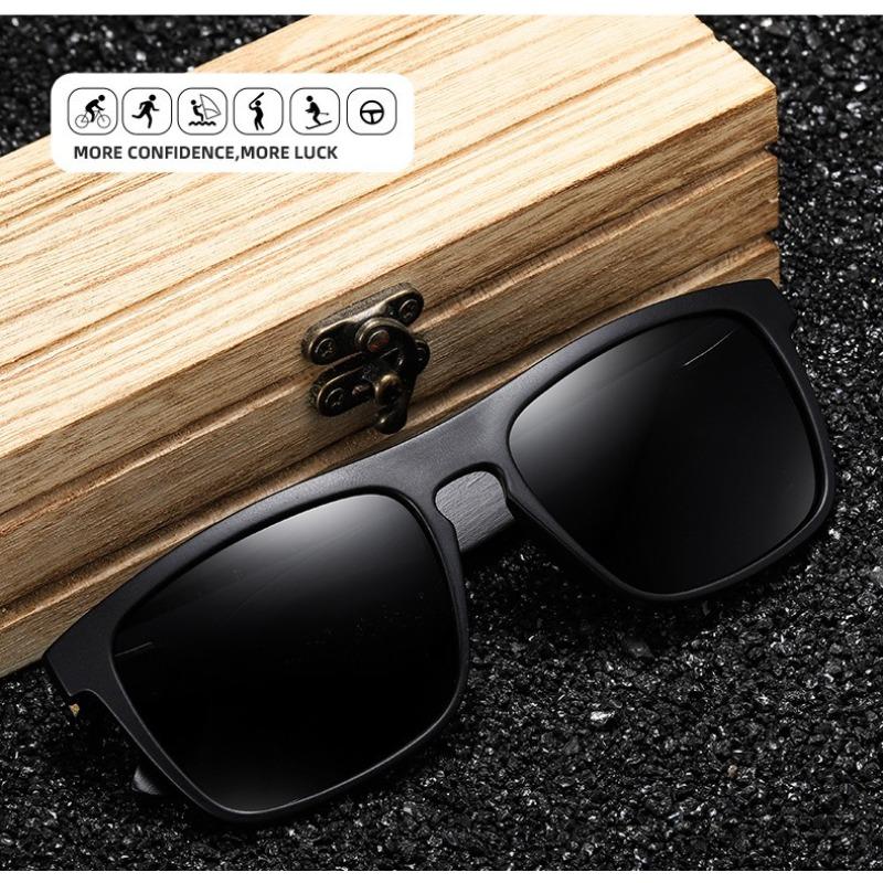 New Fashion Wood Male Driving Riding Sports Sun Glasses Classic Men Ultraviolet Sunglasses Wooden Bamboo Eyewear UV400 Shades