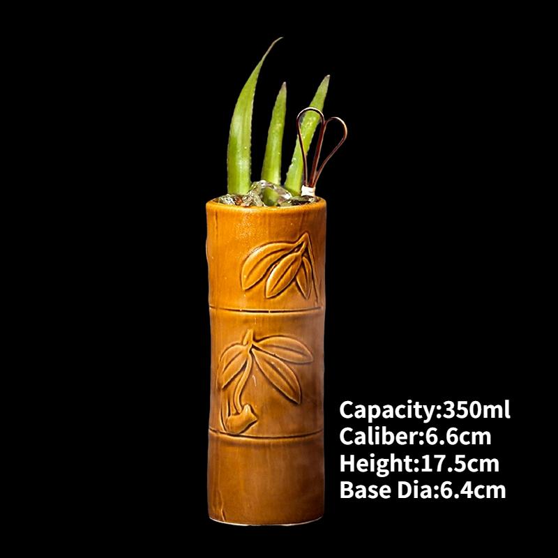 Tazza Tiki Tazze da Cocktail Hawaiane Tazza Divertente in Ceramica Creativa Tazze Tiki Tazza da Birra per Bevande Tazza da Vino Strumenti per Bar Regalo per Amici