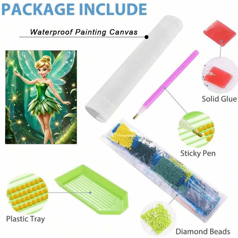 Disney Diamond Painting Full Diamonds 5D Tinker Bell Fairy Art Home Decoration Creative Handicrafts