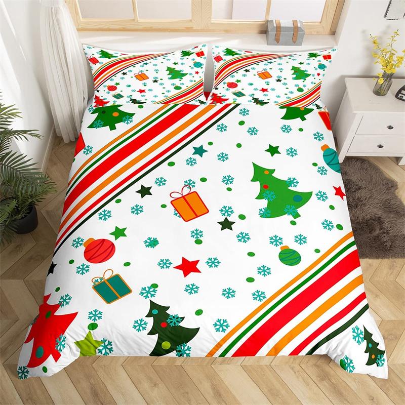 Poszwa na kołdrę bałwan choinka płatek śniegu poszwa na kołdrę kreskówkowy zestaw pościeli mikrofibra święta Bożego Narodzenia Nowy Rok prezent zestaw do łóżka