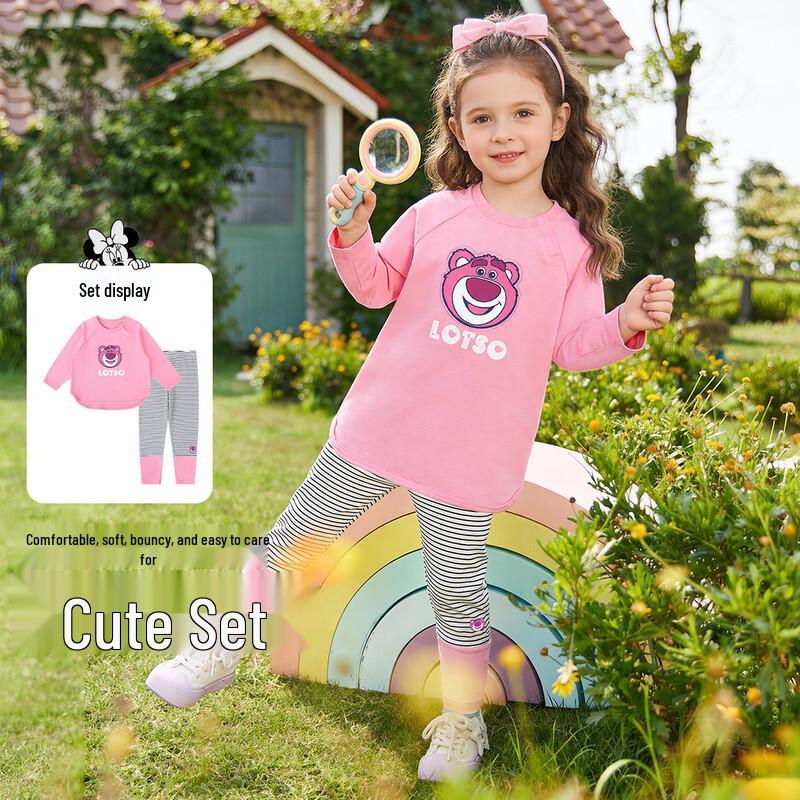 

Disney Baby Girls Antibacterial Spring T-shirt & Leggings Set 110