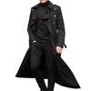 Trendy Men's Trench Coat Slim Fit Casual Male Autumn Lapel Double Breasted