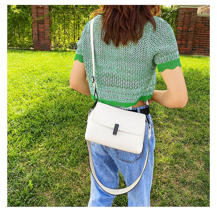 Retro Hong Kong Style Bag Women 2020 New Simple Shoulder Bag Fashion All-match Texture Messenger Female Bag Soft Leather Small Bag