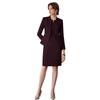 Red Angora Sleeveless Dress Suit: Slimming Professional Ladies Workwear for Spring & Autumn