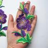 Flowers Leaves Sew Iron On Patches Hot Melt Adhesive Ironing DIY Embroidery Flowers Patch Clothes Patchwork Sticker for Clothes