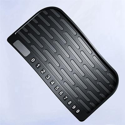 A03Z-Car Anti Slip Pad Dashboard PVC Non-Slip Mat Phone Sunglasses Holder Temporary Parking License Plate Auto Accessories