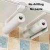 Kitchen Paper Towel Rack Holder Tissue Hanger Toilet Roll Paper Hanger Cabinet No Punching Storage Bathroom Accessories